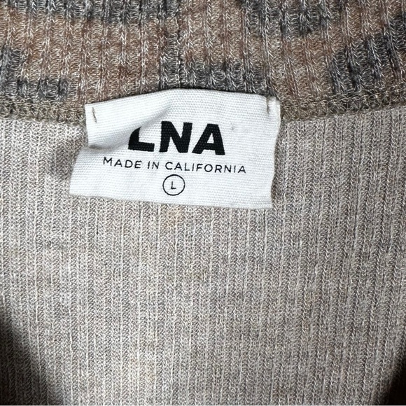 LNA Kurt Ribbed Leopard Print Cardigan Duster - Picture 9 of 10